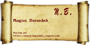 Magos Benedek névjegykártya